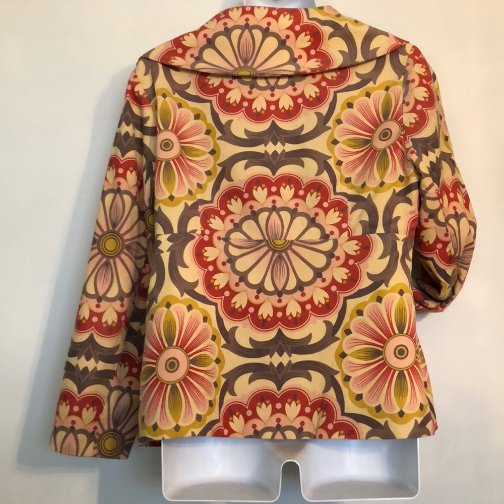 Anthropologie FEI floral soft corduroy jacket sz 8 - Picture 4 of 4